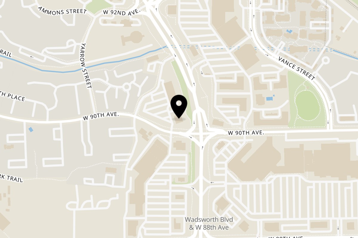 Map showing the location of Yak and Yeti Yak & Yeti Restaurant and Bar - Westminster on 9000 Yukon St in Westminster